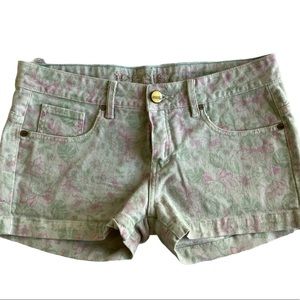 Denim Shorts Floral by Tennis Colombian Design Medium